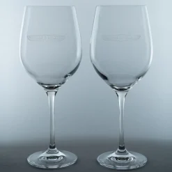 Clearance Pebble Beach Concours D'Elegance Set Of 2 Red Wine Glasses