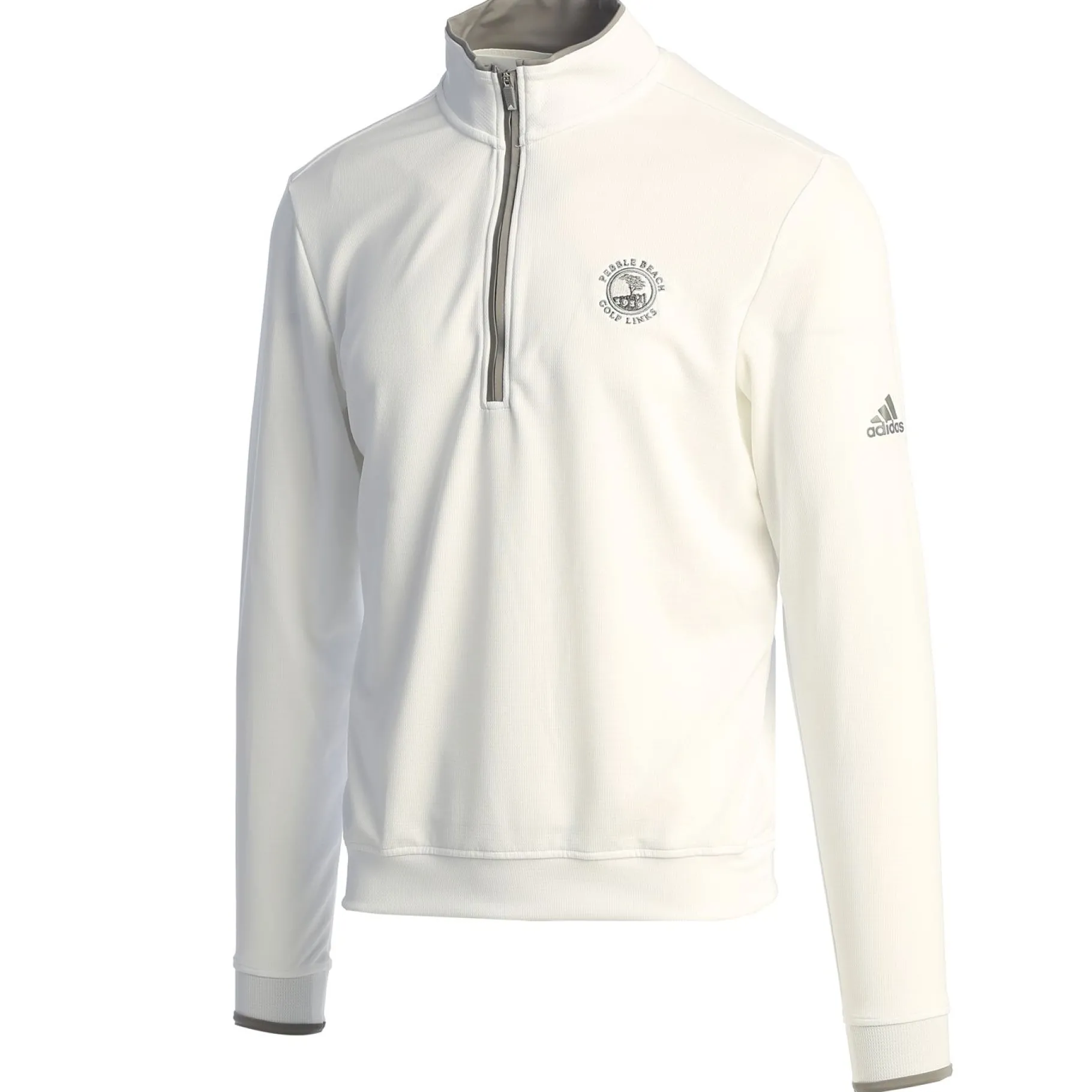 Fashion Pebble Beach 1/4 Zip Pullover By Adidas White