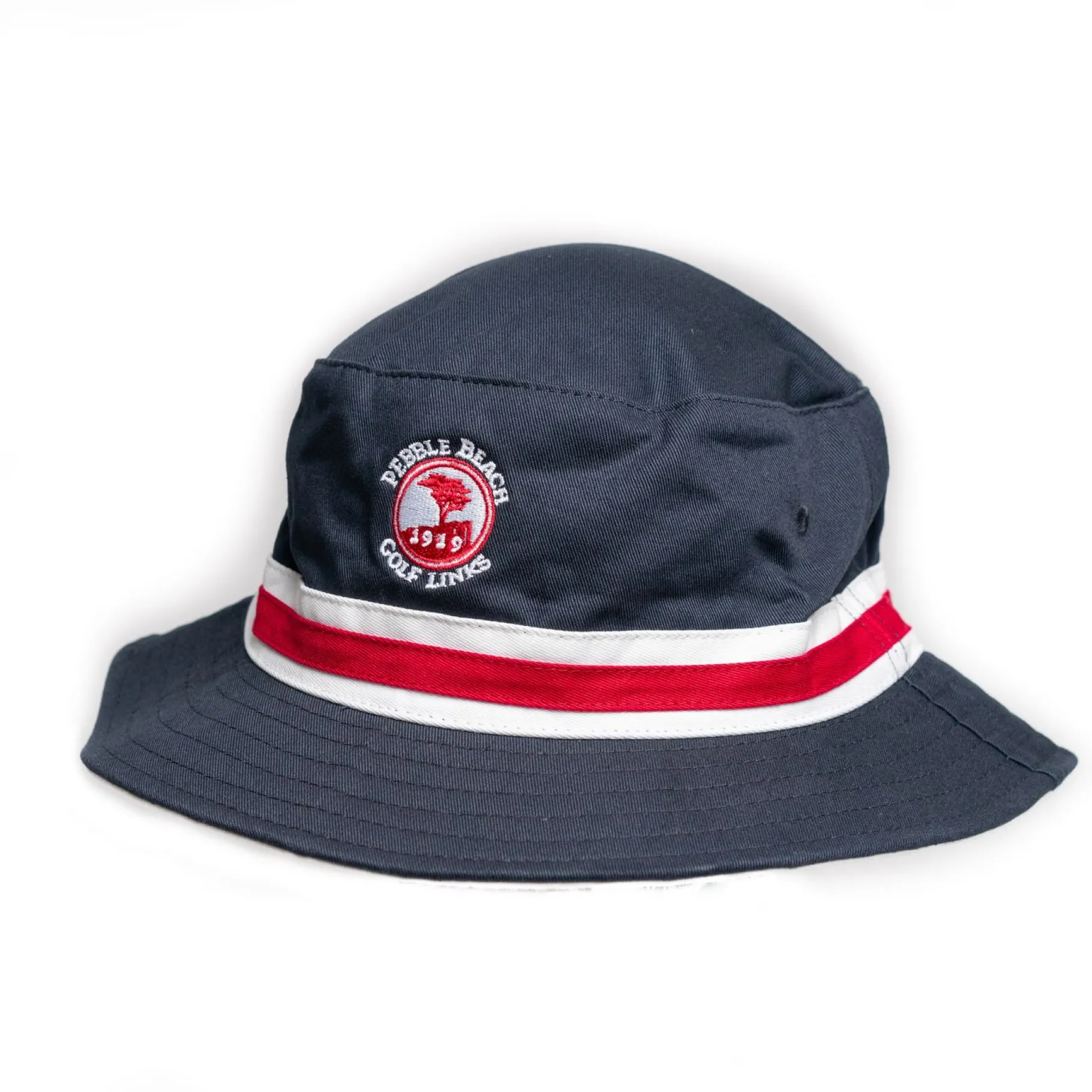 Hot Pebble Beach Cotton Twill Bucket Hat Navy