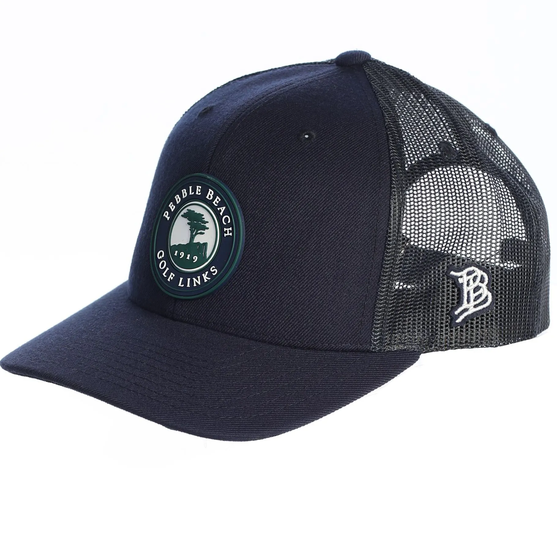 Outlet Pebble Beach Curved Rogue Trucker Hat By Branded Bills