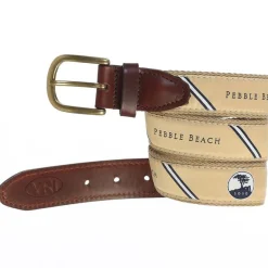 New Pebble Beach Diagonal Ribbon Belt