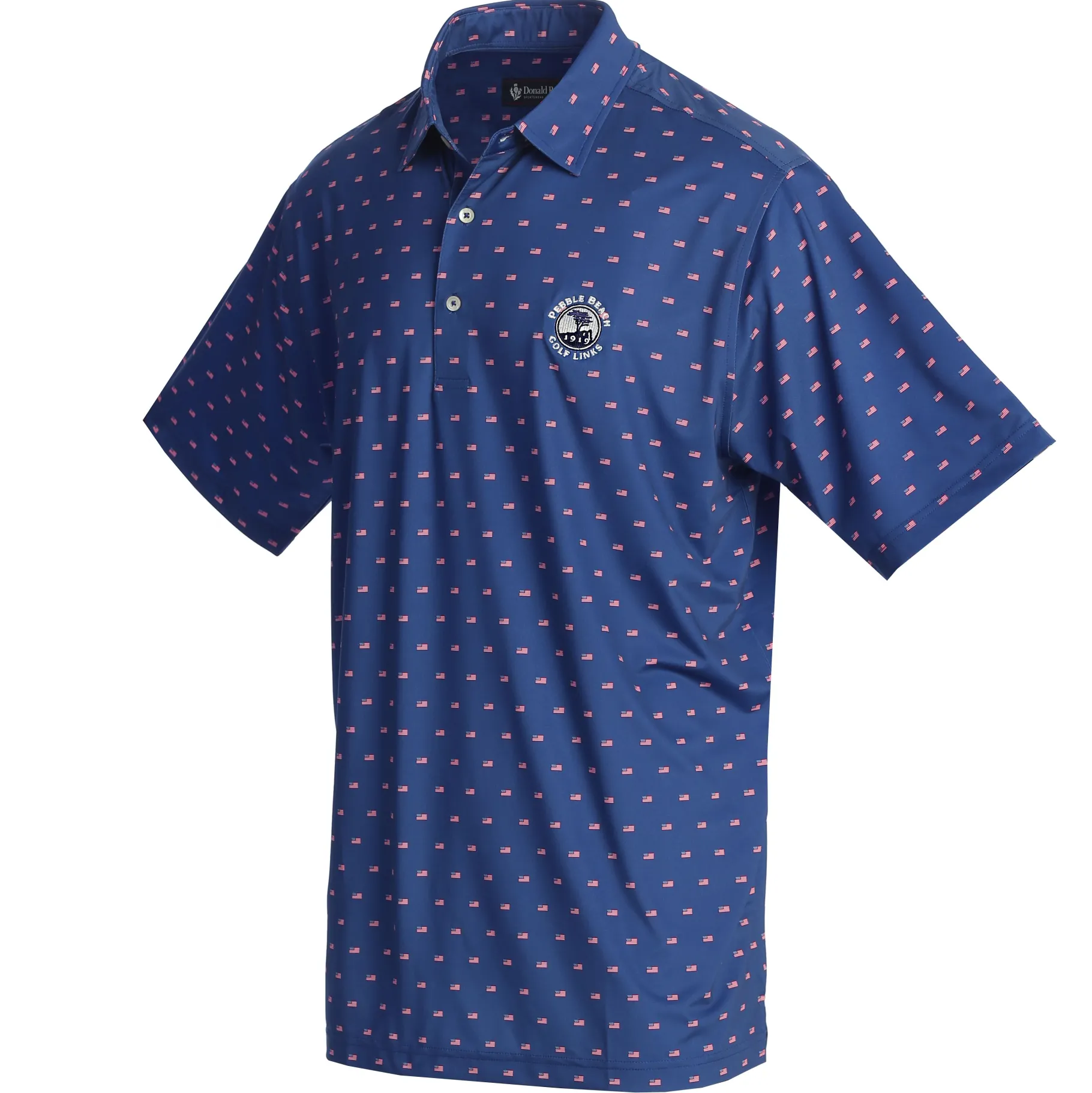 Fashion Pebble Beach Flag Polo By Donald Ross