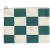 Online Pebble Beach Golf Flag Checkered Canvas Zip Pouch