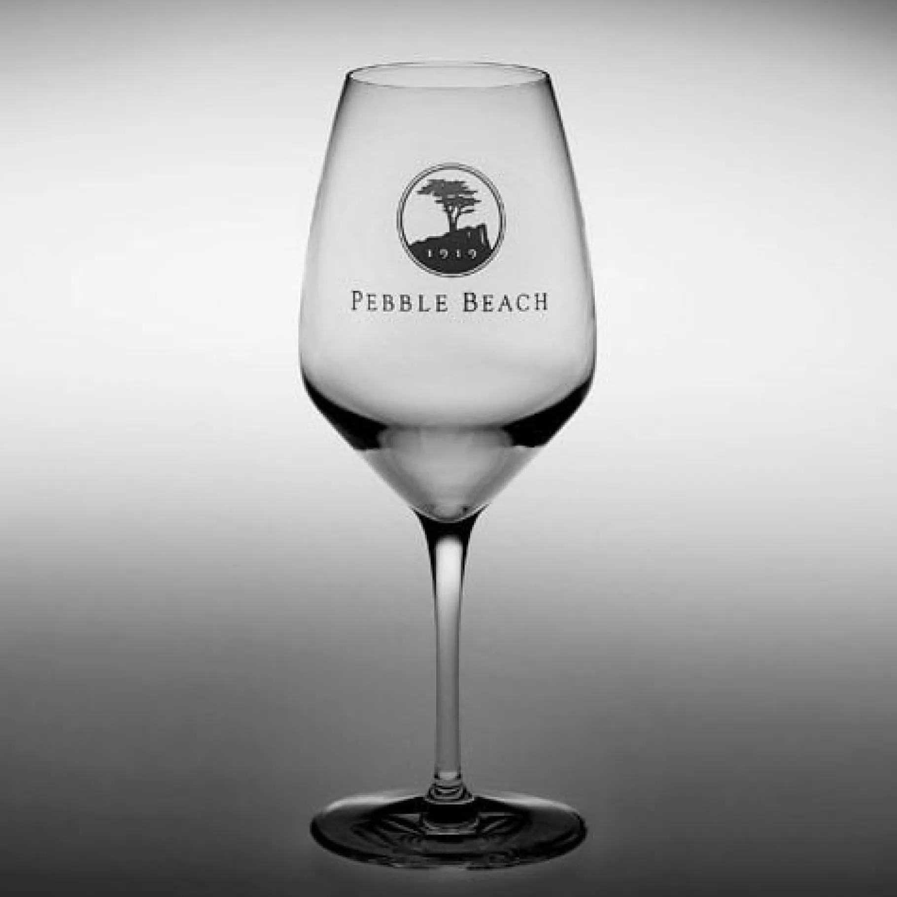 Fashion Pebble Beach Heritage Logo Chardonnay/Sauvignon Blanc/ Pinot Grigio White Wine Glass