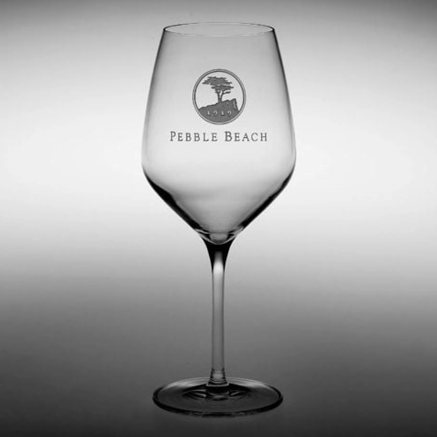 Clearance Pebble Beach Heritage Logo Cabernet/Merlot/Bordeaux Red Wine Glass