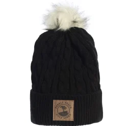Hot Pebble Beach Ladies Cable Knit Pom Beanie By Ahead