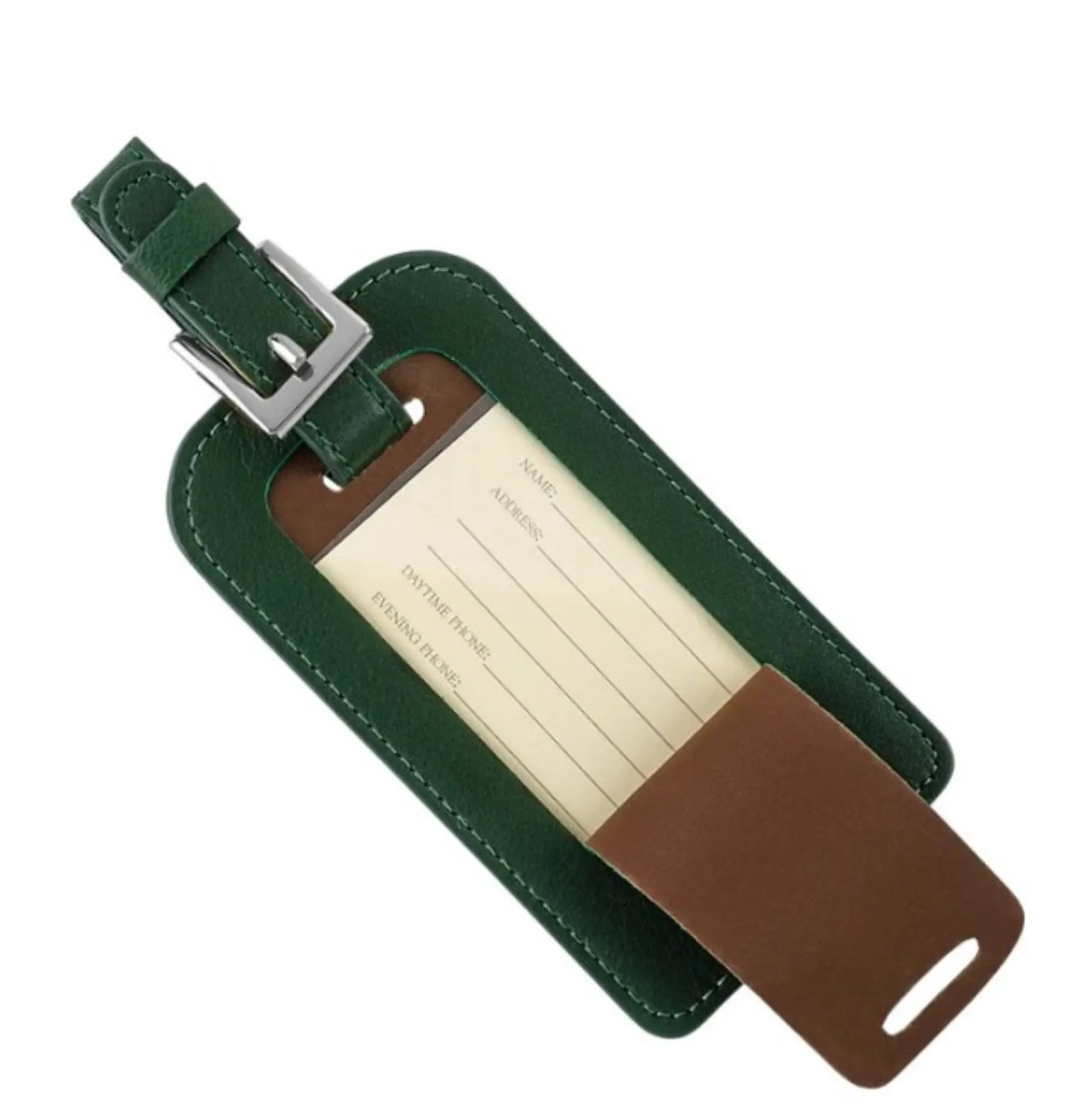 New Pebble Beach Leather Luggage Tag