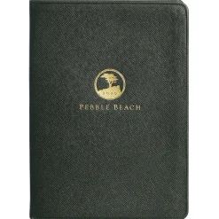 New Pebble Beach Logo Leather Medium Notebook