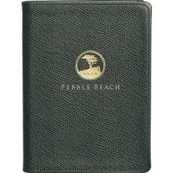 Discount Pebble Beach Logo Leather Small Notebook