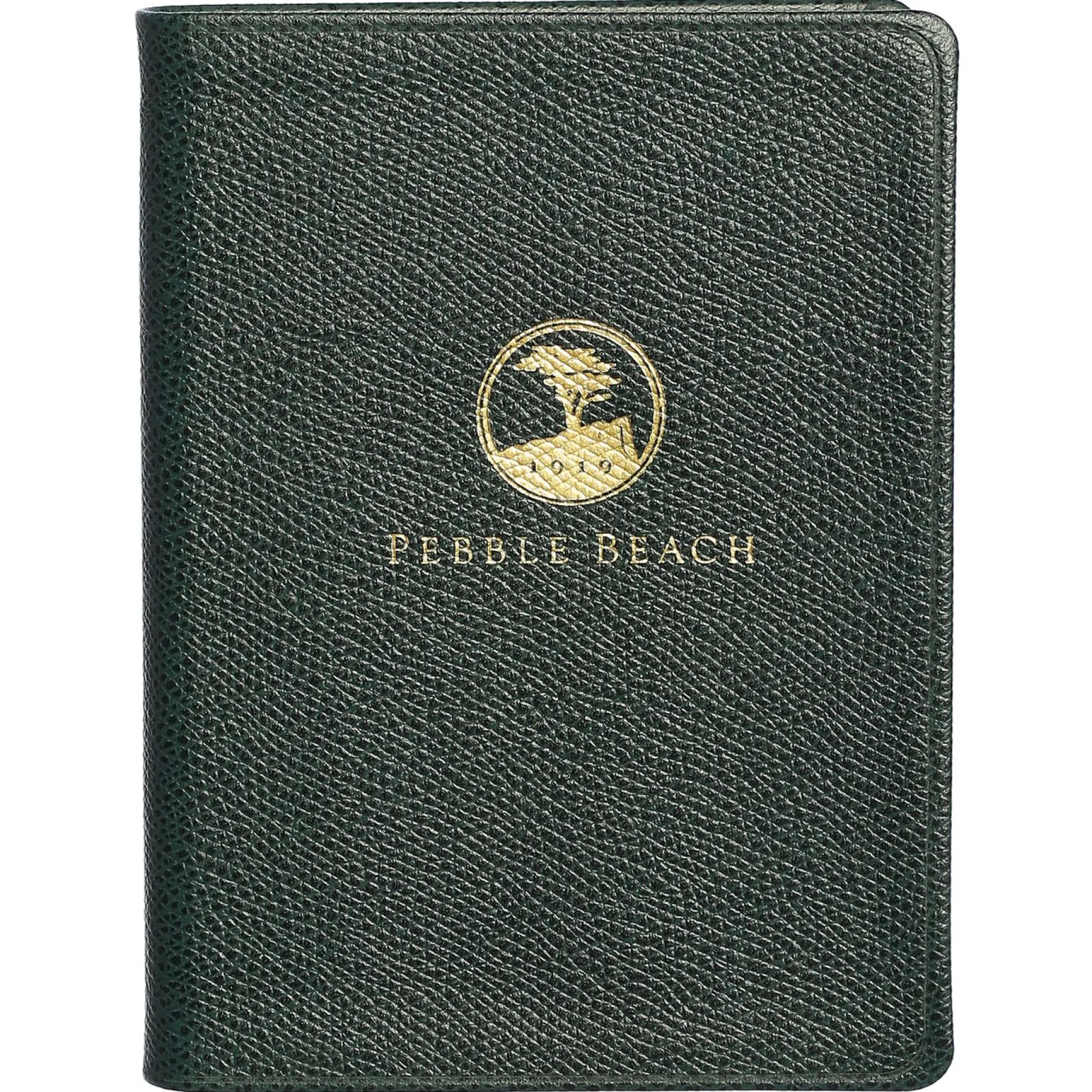 Discount Pebble Beach Logo Leather Small Notebook