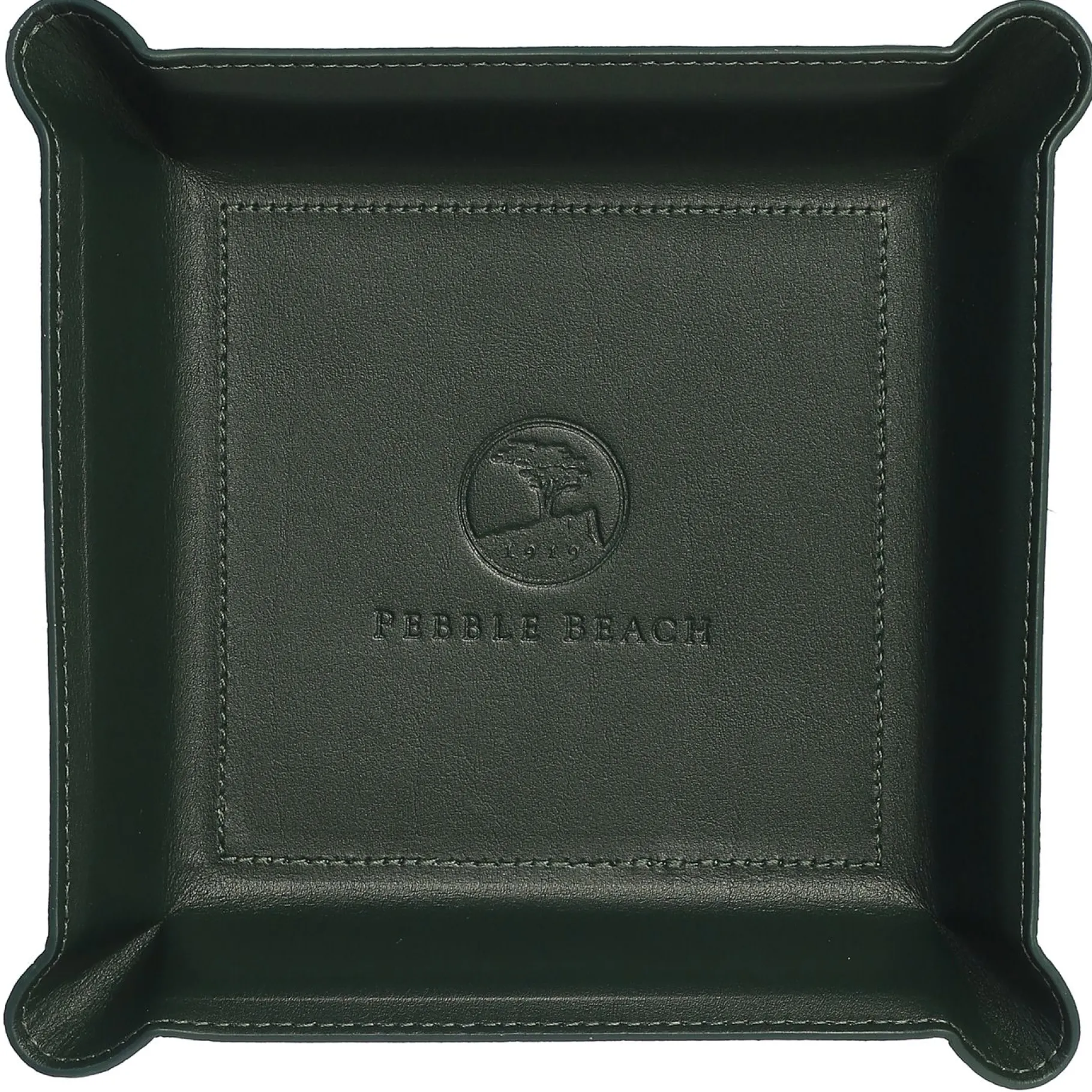 Outlet Pebble Beach Logo Leather Valet Tray