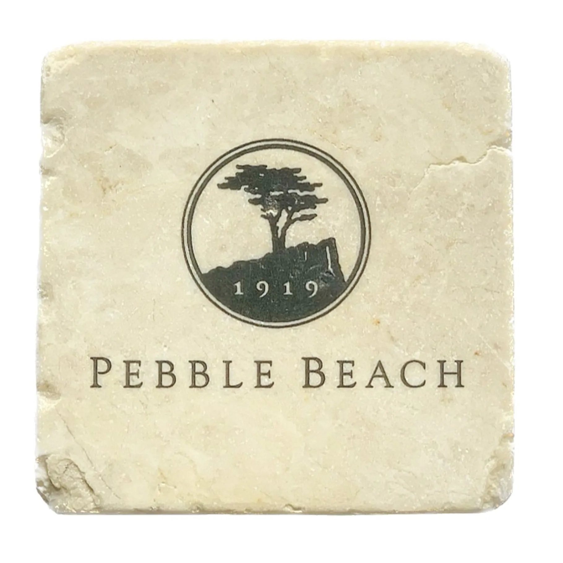 Best Pebble Beach Logo Marble Coaster By Art And Stone