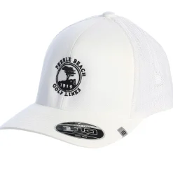 New Pebble Beach Logo Widder Snap Back Hat By Travis Mathew