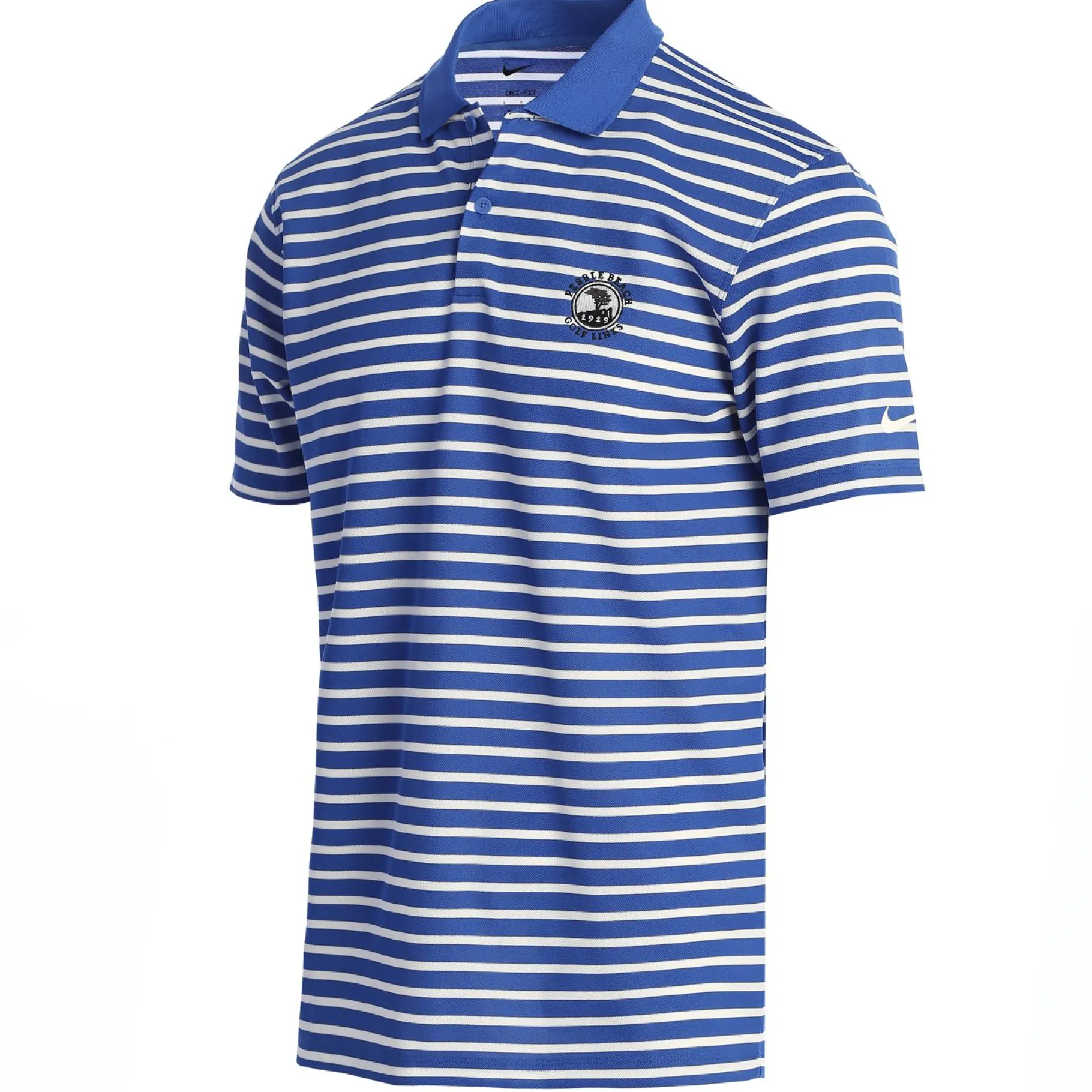 Online Pebble Beach Men's Dri-Fit Wide Stripe Polo By Nike