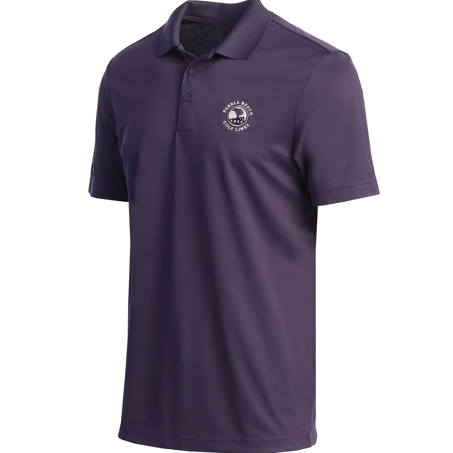 Sale Pebble Beach Men's Solid Performance Polo By Adidas