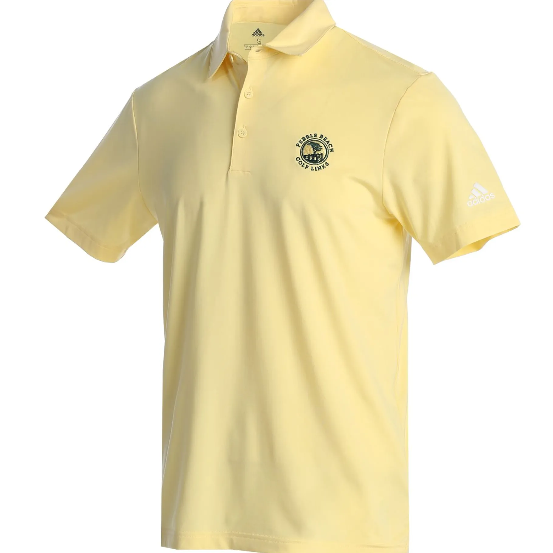 Clearance Pebble Beach Men's Ultimate365 Almost Yellow Polo By Adidas