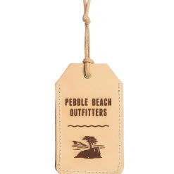 Sale Pebble Beach Outfitters Leather Luggage Tag By Freshwater Designs