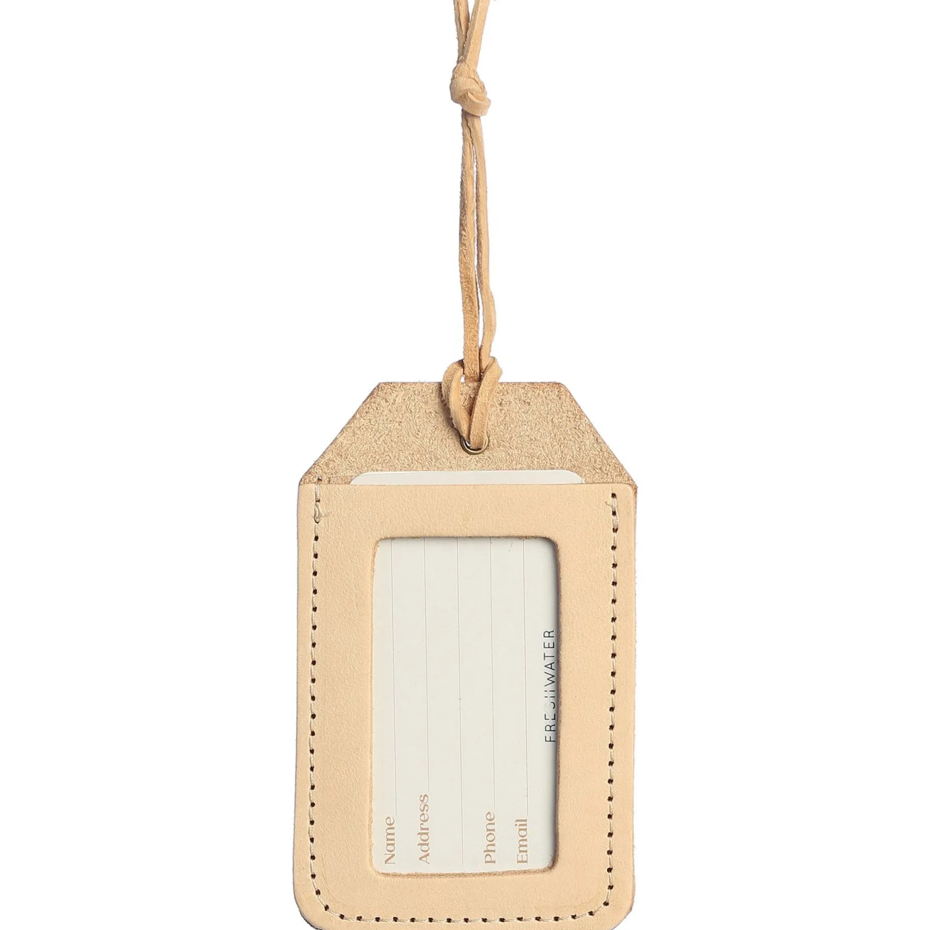 Sale Pebble Beach Outfitters Leather Luggage Tag By Freshwater Designs