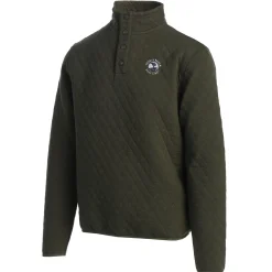 Best Pebble Beach Quilted Snap Collar Pullover By Divots