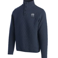 Best Pebble Beach Quilted Snap Collar Pullover By Divots