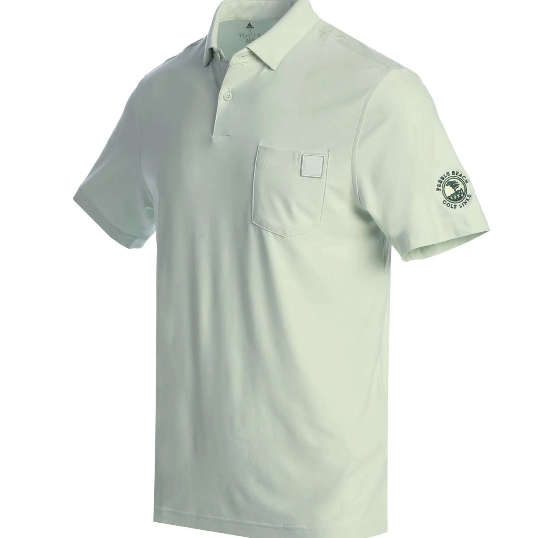 Clearance Pebble Beach Spring Bloom Go-To Pocket Polo By Adidas