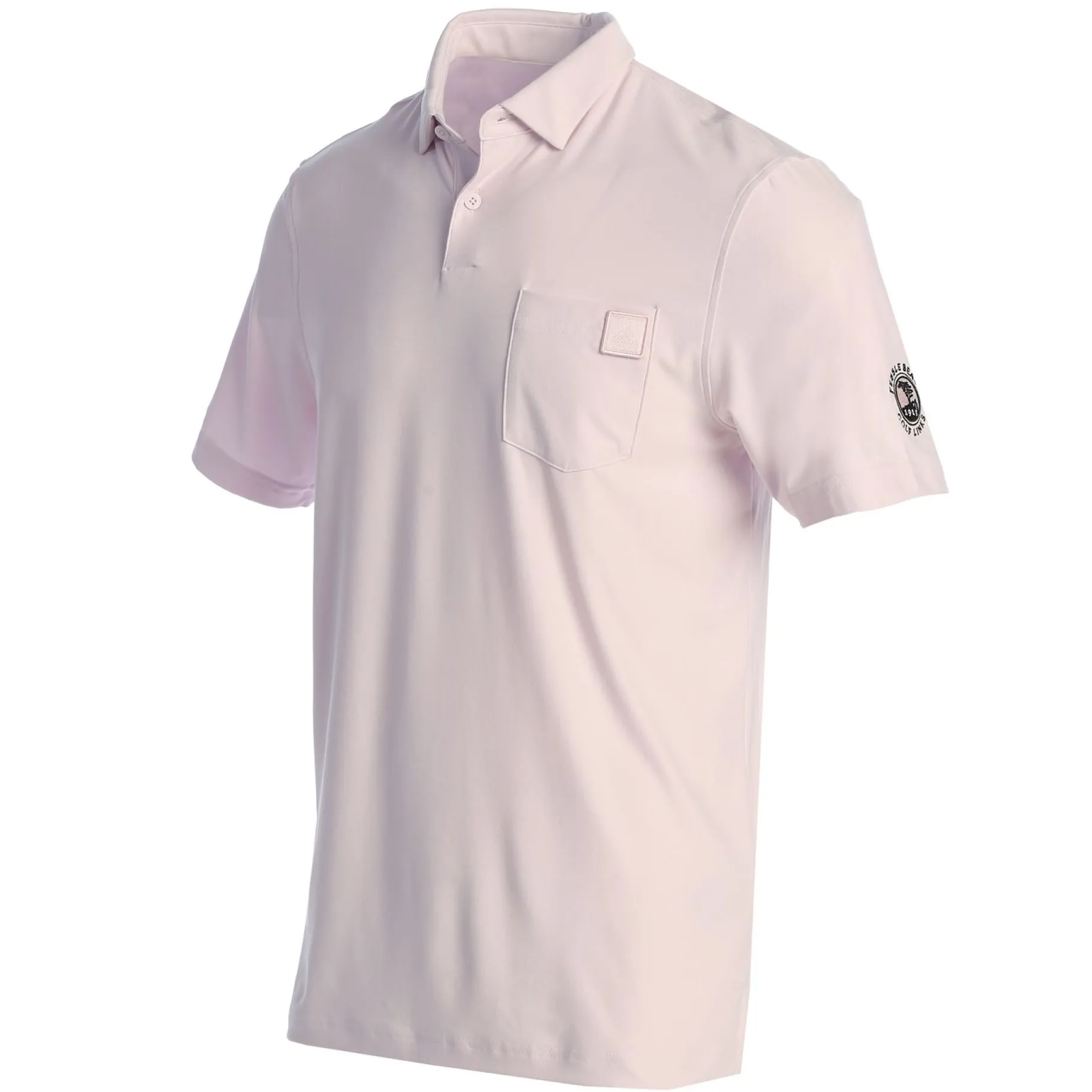 Clearance Pebble Beach Spring Bloom Go-To Pocket Polo By Adidas
