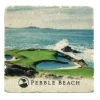 Hot Pebble Beach 7Th Hole Marble Coaster By Art And Stone