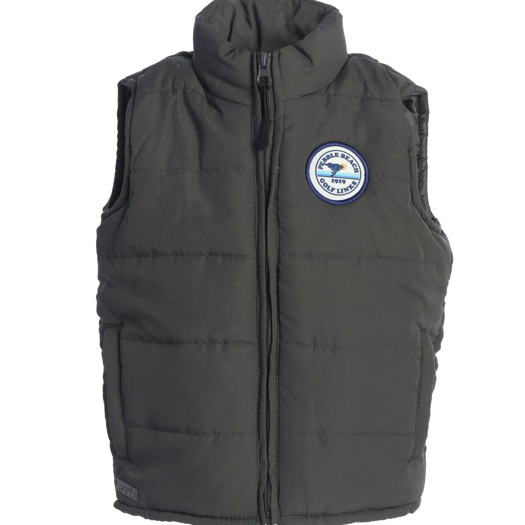 Hot Pebble Beach Toddler Charcoal Puffer Vest By Garb