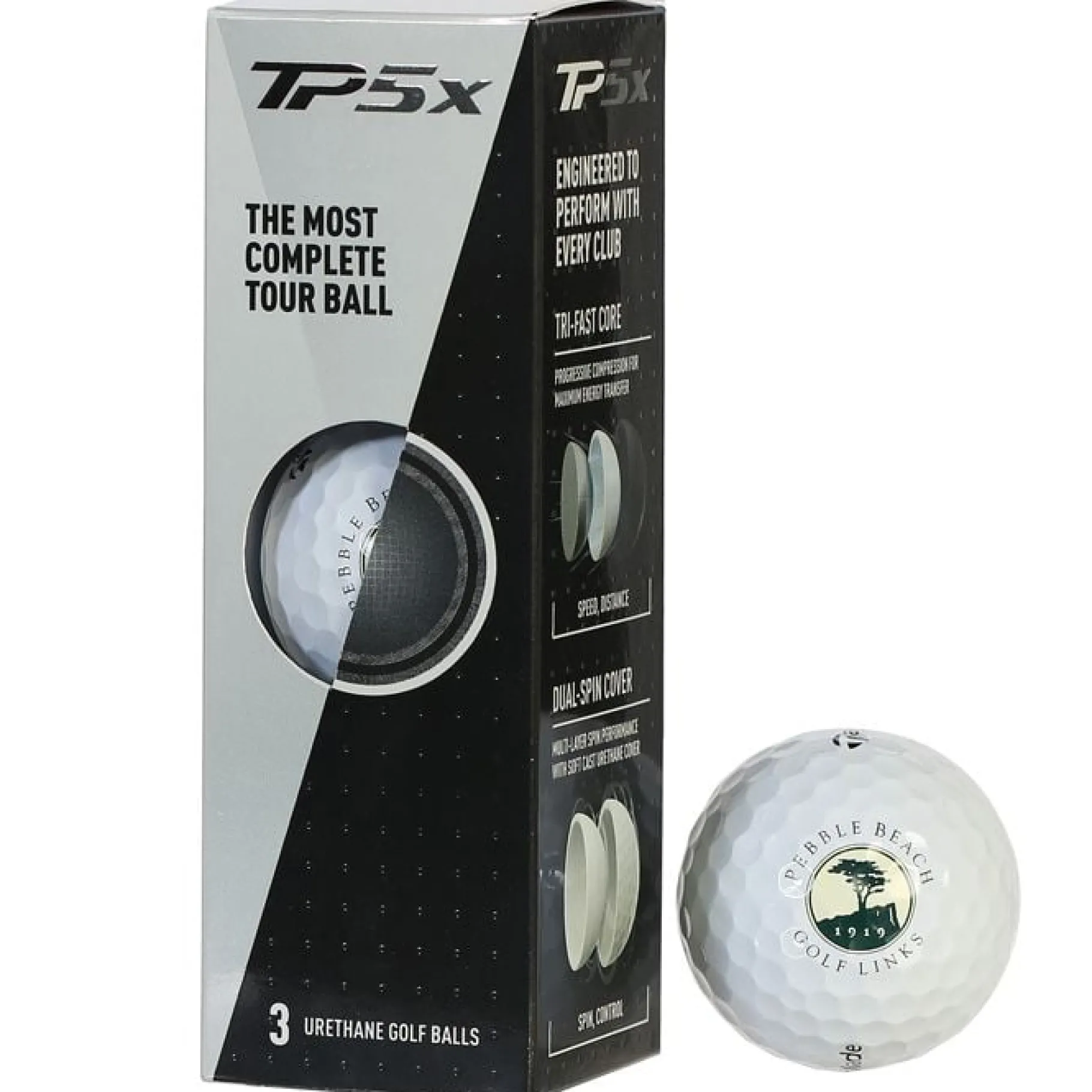 Best Pebble Beach Tpx5 Sleeve Of Balls By Taylormade Golf