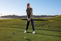 Clearance Pebble Beach Women's Textured Full Zip Jacket By Adidas