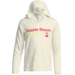 Clearance Pebble Beach Youth Oatmeal Golf Links Hoodie By Garb