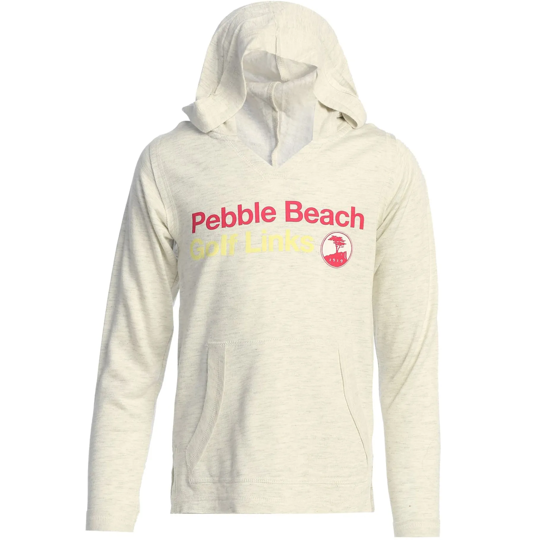 Clearance Pebble Beach Youth Oatmeal Golf Links Hoodie By Garb