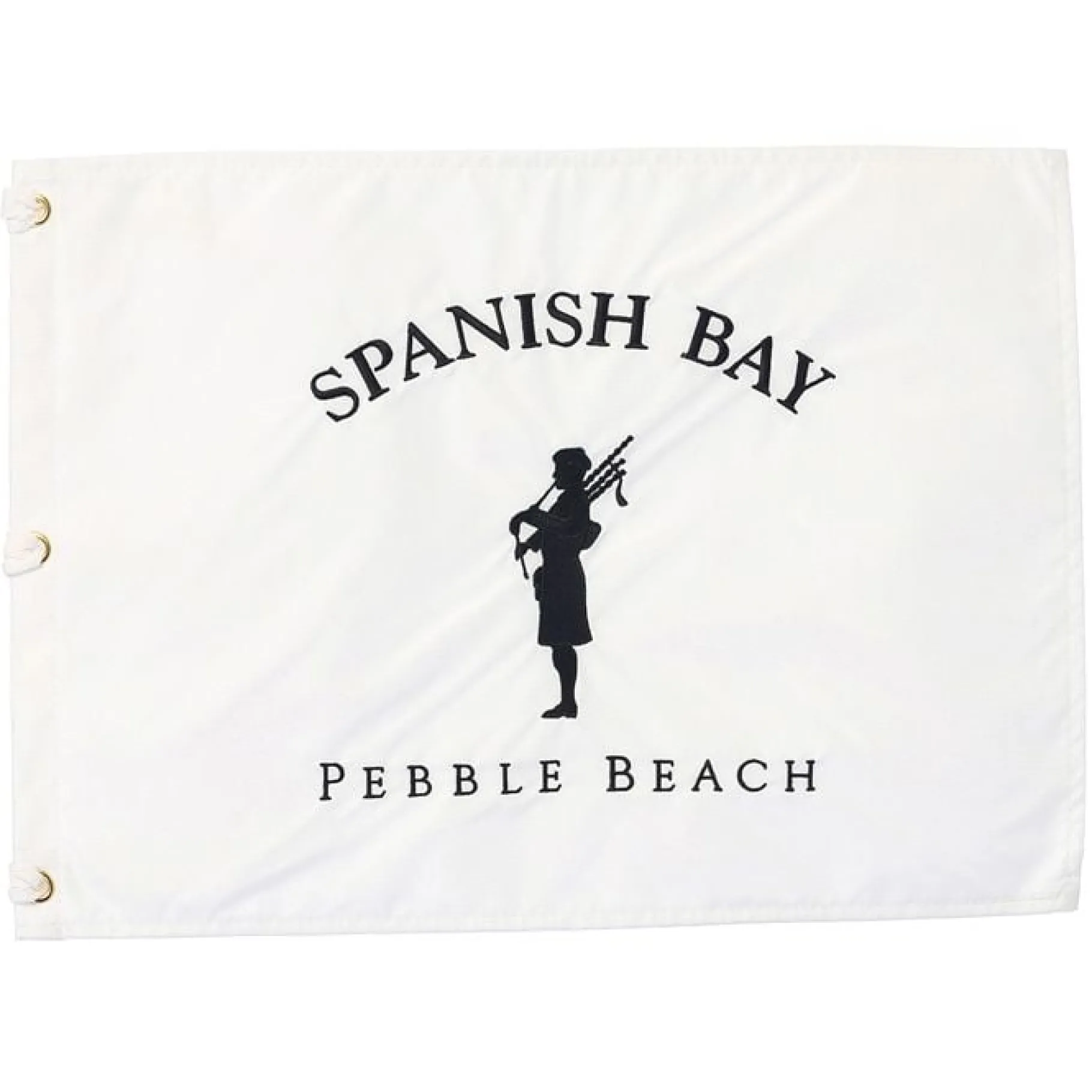 Best Pebble Beach Spanish Bay Bagpiper Pin Flag
