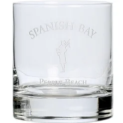 Best Pebble Beach Spanish Bay Etched Double Old Fashioned Glass