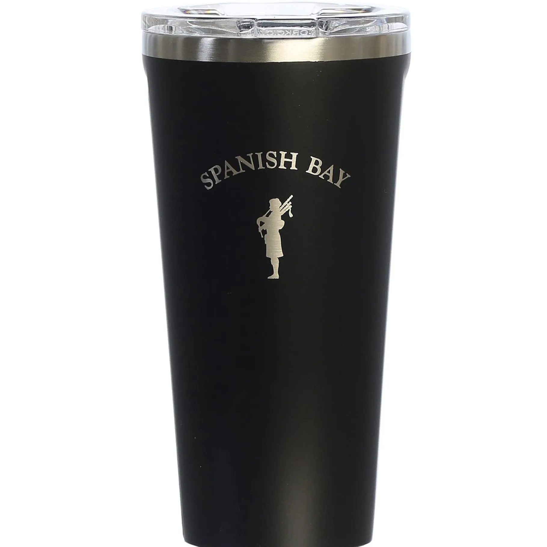 Fashion Pebble Beach Spanish Bay Matte Black 16Oz Tumbler With Lid By Corkcicle