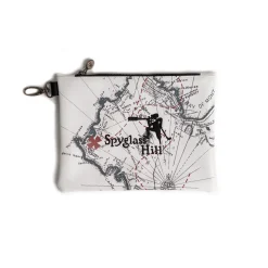 Best Pebble Beach Spyglass Hill Map Zipper Tote Bag By Prg